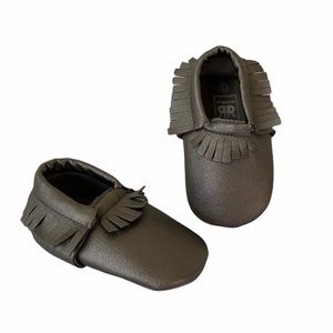 ROMIRUS Leather Tassel Fringe Moccasin Slip On